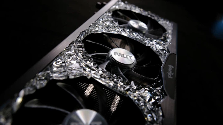 Видеокарта Palit PCI-Ex GeForce RTX 3080 GameRock LHR 10GB GDDR6X