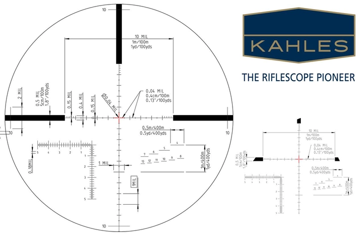 Приціл оптичний KAHLES K 624i CW 6-24x56 / MSR-left - зображення 5
