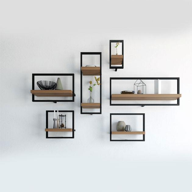 Комплект полиць GoodsMetall в стилі Loft 6 шт (П4) - зображення 2