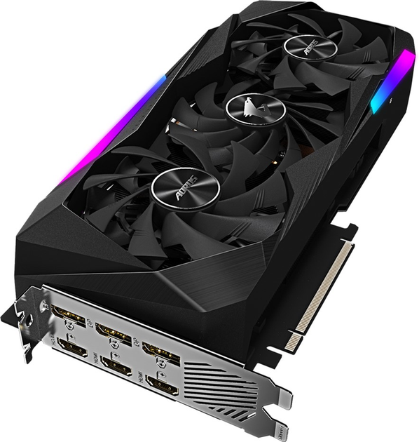 Відеокарта Gigabyte PCI-Ex GeForce RTX 3070 Aorus Master 8GB GDDR6 (256bit) (1725/14000) (3 х HDMI, 3 x DisplayPort) (GV-N3070AORUS M-8GD rev 1.0/1.1) - зображення 5