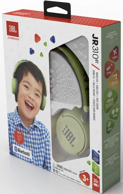 Навушники JBL JR 310 BT Green (JBLJR310BTGRN) - зображення 9