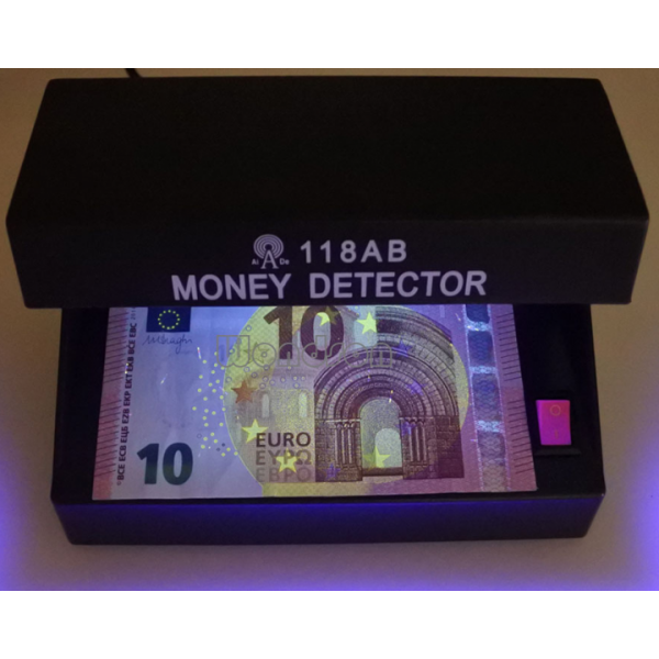 Детектор Валют УФ Electronic GBX 118AB Лампа для грошей від мережі Чорний TRG-65272 - Фото 4 Детектор Валют УФ Electronic GBX 118AB Лампа для грошей від мережі Чорний TRG-65272 - зображення 4