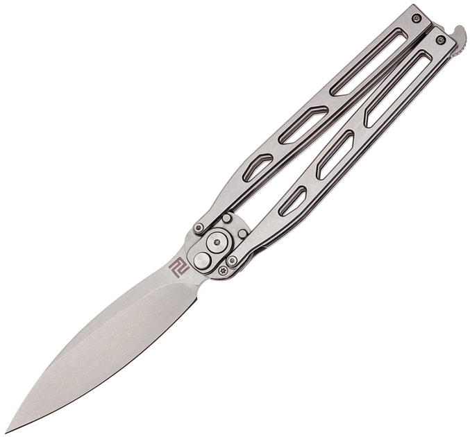 Нож Artisan Cutlery Kinetic Balisong, D2, Steel Silver (27980206) - изображение 1