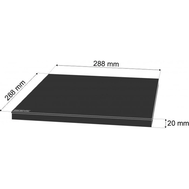 Кришка дощоприймача 300х300 ZMM-MAXPOL пластикова чорна - зображення 2