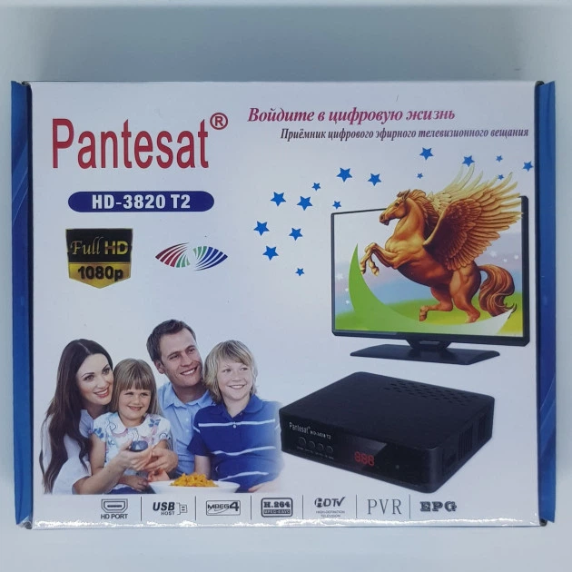 Ресивер цифровой ТВ тюнер эфирный DVB-T2 Pantesat DVB-T2 3820 HD HDMI AV (774981828) - изображение 7