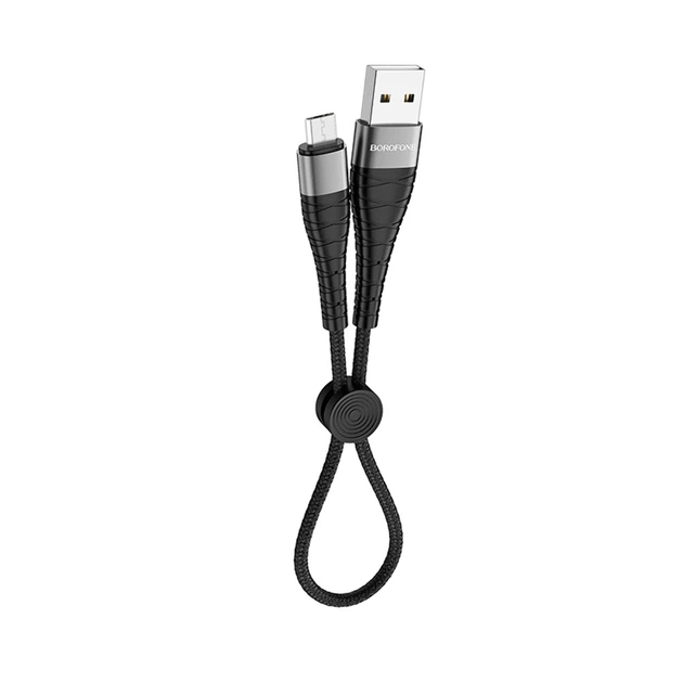 Кабель USB Borofone BX32, USB to MicroUSB, 0.25m, черный - изображение 2