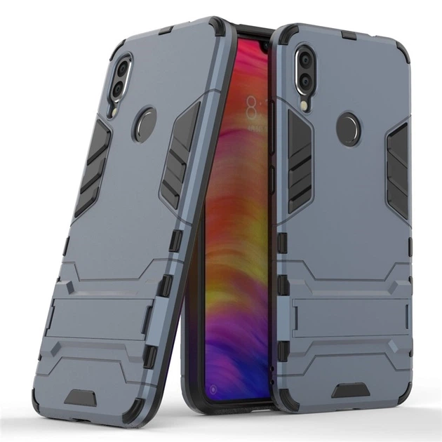 Чохол Iron для Xiaomi Redmi Note 7 / Note 7 Pro броньований бампер Броня Dark-Blue Без бренду - Фото 1 Чохол Iron для Xiaomi Redmi Note 7 / Note 7 Pro броньований бампер Броня Dark-Blue Без бренду - зображення 1