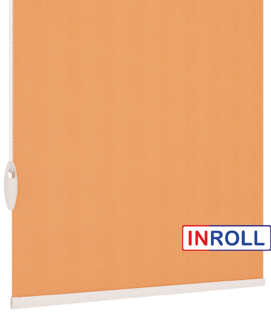 Ролета тканевая INROLL Есо-Mini 90х185 см Camila Персиковый A617 - Фото 4 Ролета тканевая INROLL Есо-Mini 90х185 см Camila Персиковый A617 - изображение 4