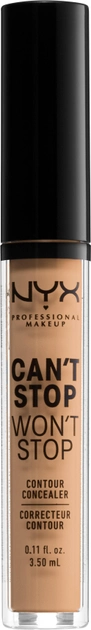Акция на Консилер для обличчя NYX Professional Makeup Can`t Stop Won`t Stop Concealer 7.5 Soft Beige 3.5 мл от Rozetka