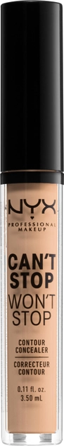 Акция на Консилер для обличчя NYX Professional Makeup Can`t Stop Won`t Stop Concealer 07 Natural 3.5 мл от Rozetka