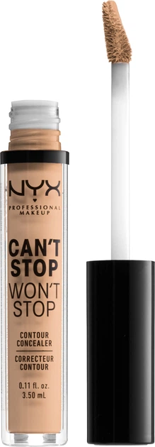 Korektor do twarzy NYX Professional Makeup Can't Stop Won't Stop Concealer 07 Natural 3.5 ml (0800897168599) - obraz 2