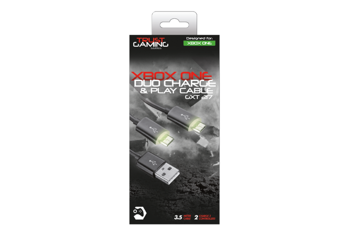 Кабель Trust GXT 221 Duo Charge Cable suitable for Xbox One (20432) - Фото 4 Кабель Trust GXT 221 Duo Charge Cable suitable for Xbox One (20432) - зображення 4