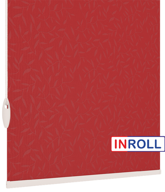 Ролета тканевая INROLL Есо-Standart 27,5х165 см Natura Красный 2260 - изображение 4