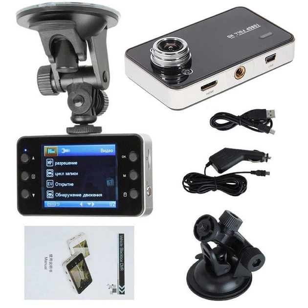 Видеорегистратор DVR K6000 1080р Full HD Черный – Фото, Отзывы.