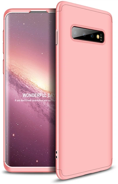 Чохол-накладка GKK 3 in 1 Hard PC Case Samsung Galaxy S10 Rose Gold - зображення 2