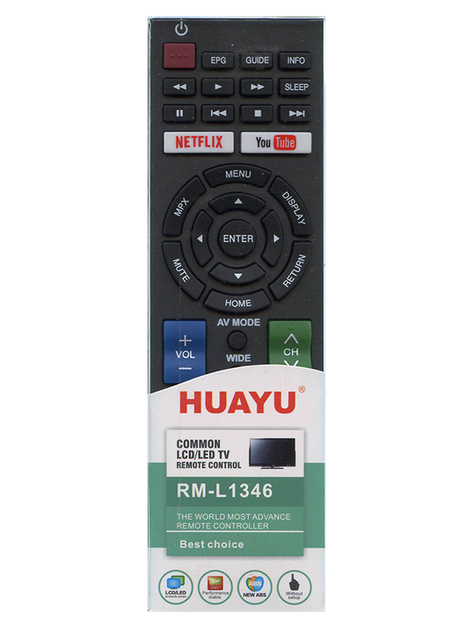 Пульт HUAYU RM-L1346 для телевизоров Sharp (3081) - изображение 2