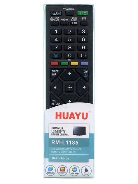 Пульт HUAYU RM-L1185 для телевизоров SONY (3032) - Фото 2 Пульт HUAYU RM-L1185 для телевизоров SONY (3032) - изображение 2