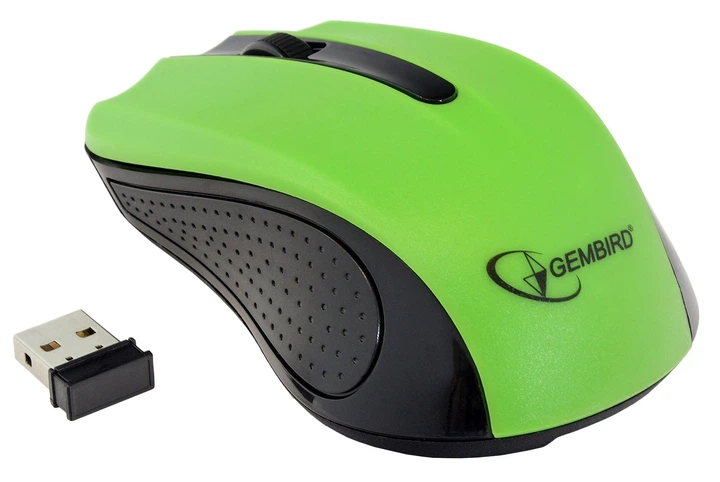 Мышь беспроводная Gembird MUSW-101-G green USB - изображение 3