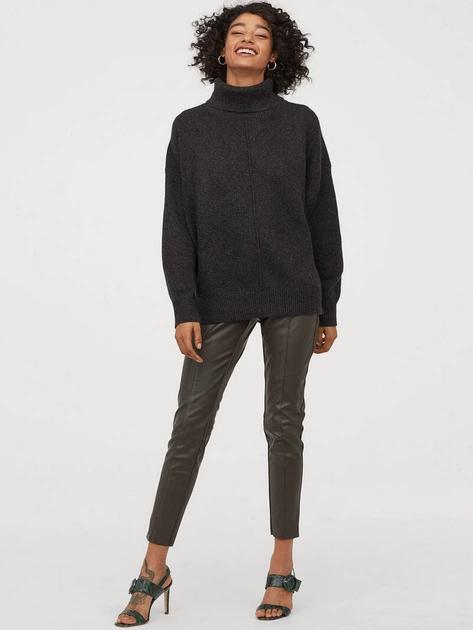 Свитер вязаный женский H&M 0754323-0 XS Серый (2000001698402