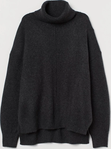 Свитер вязаный женский H&M 0754323-0 XS Серый (2000001698402