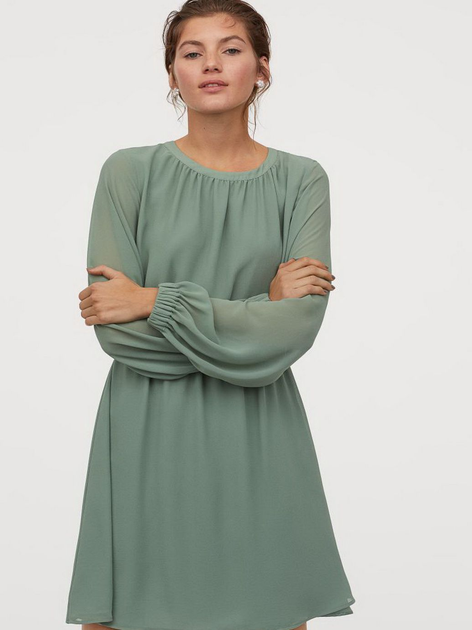 Сукня міді осіння жіноча H&M 0853839-1 42 Зелена від Rozetka на платформі USKIDKA Акція на Сукня міді осіння жіноча H&M 0853839-1 42 Зелена від Rozetka