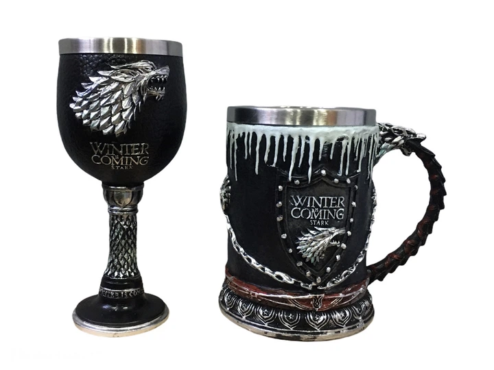 Подарунковий Набір Чашка Келих 3D Гра Престолів Game Of Thrones Winter Is Coming Stark Старк - Фото 3 Подарунковий Набір Чашка Келих 3D Гра Престолів Game Of Thrones Winter Is Coming Stark Старк - зображення 3