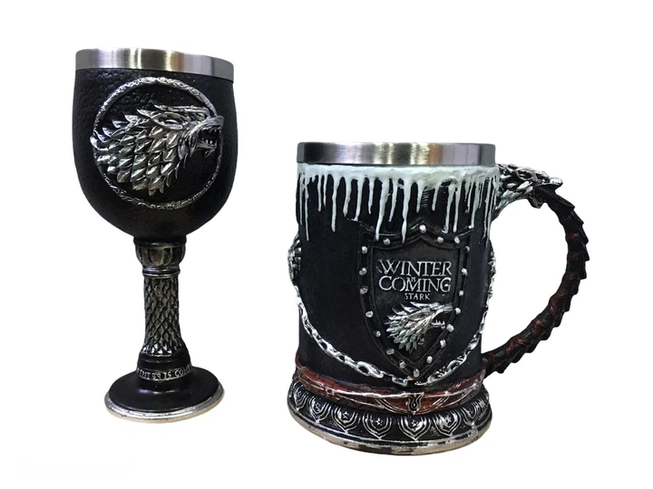 Подарунковий Набір Чашка Келих 3D Гра Престолів Game Of Thrones Winter Is Coming Stark Старк - Фото 4 Подарунковий Набір Чашка Келих 3D Гра Престолів Game Of Thrones Winter Is Coming Stark Старк - зображення 4