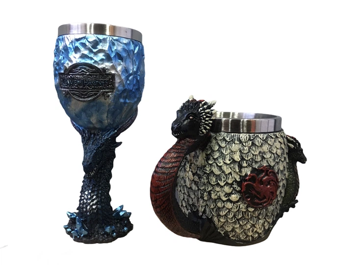 Подарочный набор кружка и чашка Готика 3D Игра Престолов Game Of Thrones Дом Таргариен 400/200 мл - Фото 5 Подарочный набор кружка и чашка Готика 3D Игра Престолов Game Of Thrones Дом Таргариен 400/200 мл - изображение 5