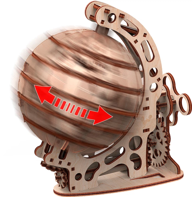 Mr.+Ms.Bean（廣上精一）作　銅製　蓮形　蓋置　共箱　V　8460 3D пазл-конструктор Mr. Playwood Механический Глобус S