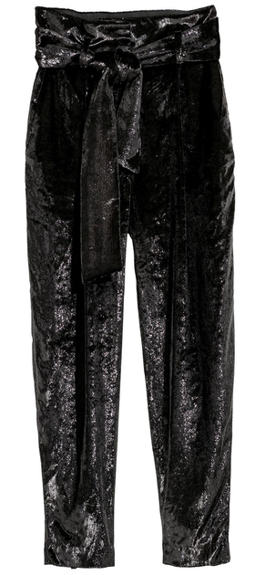 Акція на Штани жіночі H&M 0588156_01 34 Чорні від Rozetka