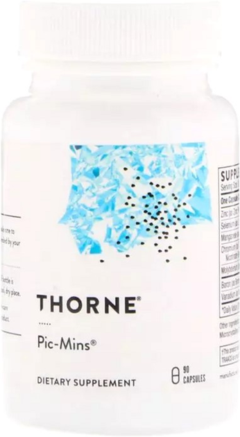 Витамины Thorne Research Микроэлементы, Pic-Mins, 90 капсул ...