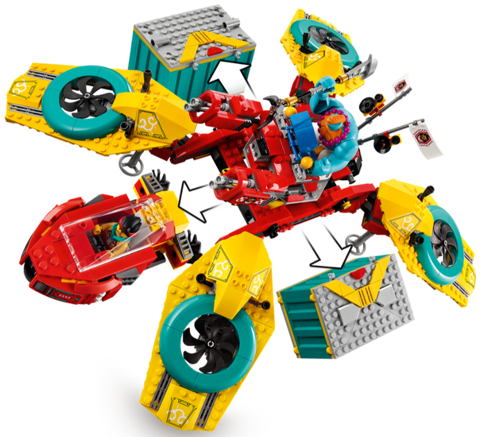 gms.kです Конструктор LEGO Monkie Kid Дронокоптер команди Малюка Монкі 1462