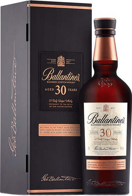 Виски Ballantine's 30 лет 0.7 л 40% в подарочной упаковке (5010106110065) - изображение 1