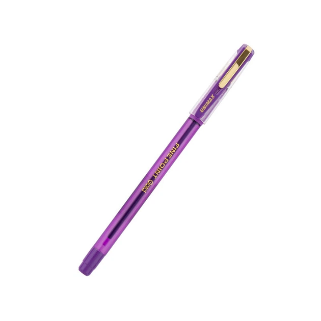 Ручка шариковая Unimax Fine Point Gold Dlx фиолетовый 0,7мм (ux-139-11) - изображение 3