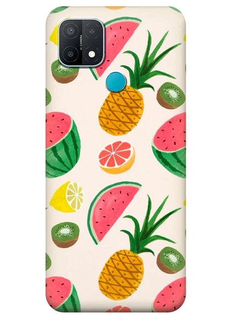 Силіконовий чохол ПринтОК для OPPO A15 - Фрукти - Фото 1 Силіконовий чохол ПринтОК для OPPO A15 - Фрукти - зображення 1