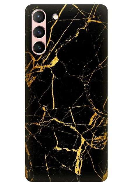 Силиконовый чехол ПринтОК для Samsung Galaxy S21 - Золотой мрамор - Фото 1 Силиконовый чехол ПринтОК для Samsung Galaxy S21 - Золотой мрамор - изображение 1