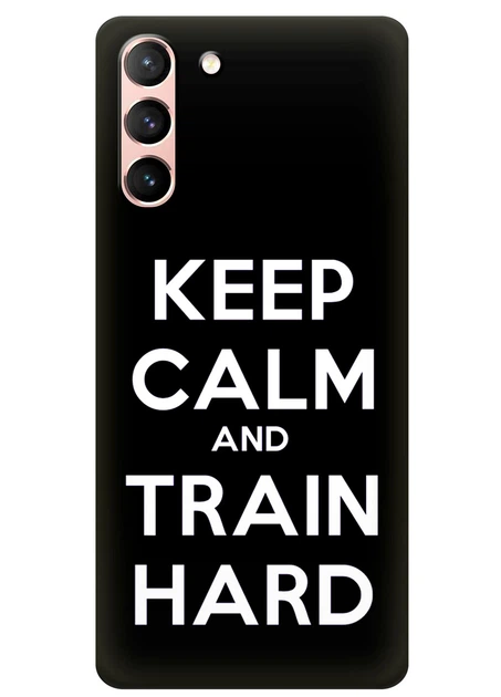 Силиконовый чехол ПринтОК для Samsung Galaxy S21 - Keep Calm and Train Hard - Фото 1 Силиконовый чехол ПринтОК для Samsung Galaxy S21 - Keep Calm and Train Hard - изображение 1