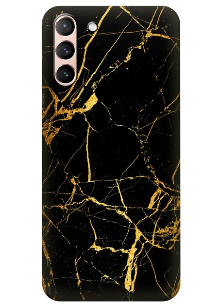 Силиконовый чехол ПринтОК для Samsung Galaxy S21 Plus - Золотой мрамор - Фото 1 Силиконовый чехол ПринтОК для Samsung Galaxy S21 Plus - Золотой мрамор - изображение 1