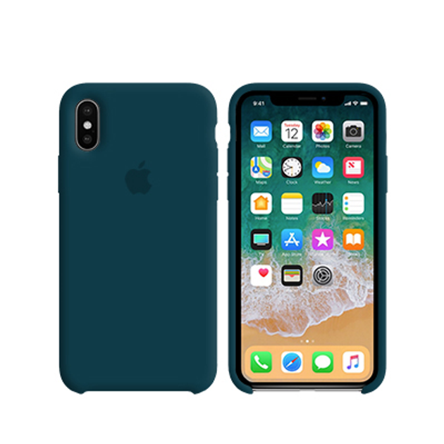 Силіконовий чохол Apple Silicone Case для Apple iPhone XS Green Pacific