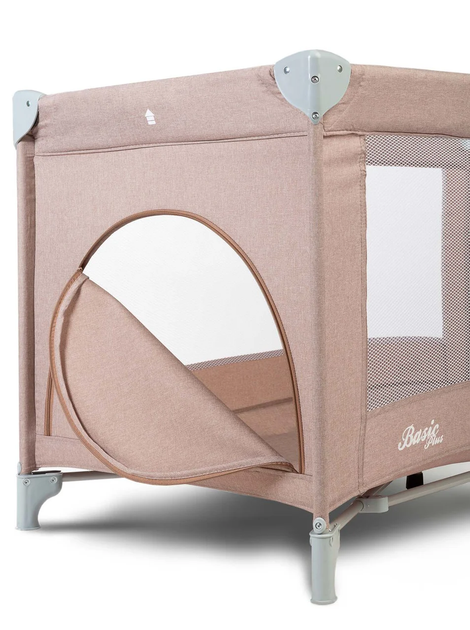 Манеж-кроватка 2 в 1 Caretero Basic Plus с колесами и матрасом + сумка для транспортировки Бежевый - Фото 5 Манеж-кроватка 2 в 1 Caretero Basic Plus с колесами и матрасом + сумка для транспортировки Бежевый - изображение 5