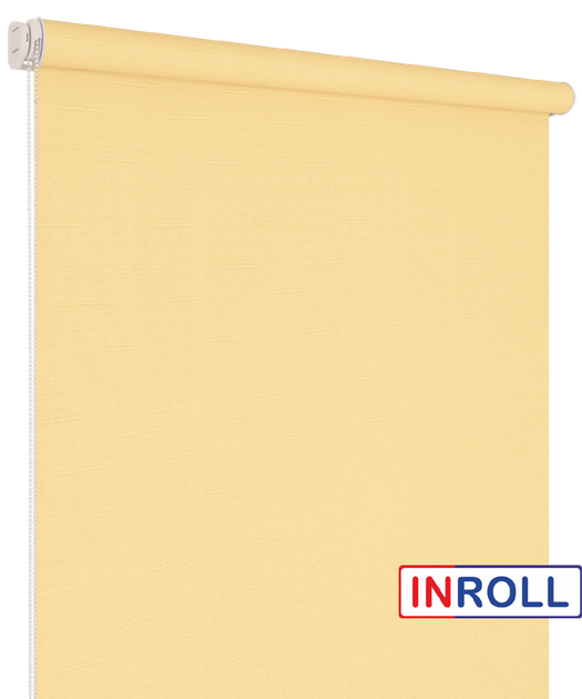 Ролета тканевая INROLL Есо-Mini 42,5х165 см Len Светлый абрикос 877 - изображение 3