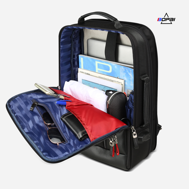 Міський чоловічий рюкзак BOPAI 751-006641 для ноутбука 15.6 " з USB для зарядки смартфона з збільшенням об'єму рюкзака на 50% (905327) - зображення 4