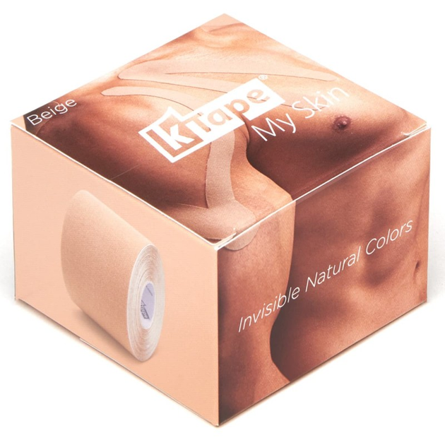 Бавовняний кинезио тейп K-Tape My Skin Beige, 5 см х 5 м, бежевий (100115) - зображення 2