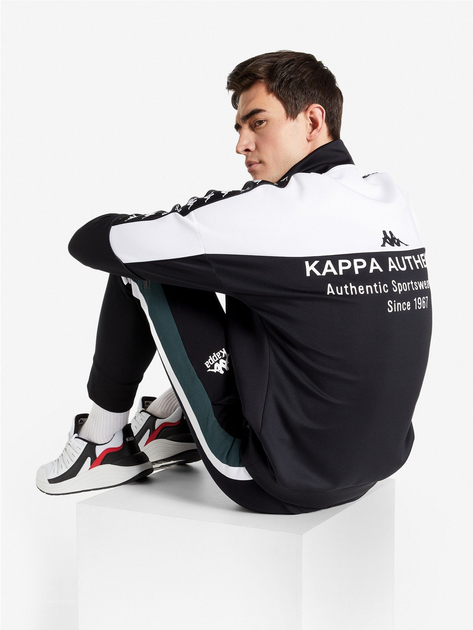 Спортивная кофта Kappa 107820-BW 52-54 Черная с белым (4670036621973 ...