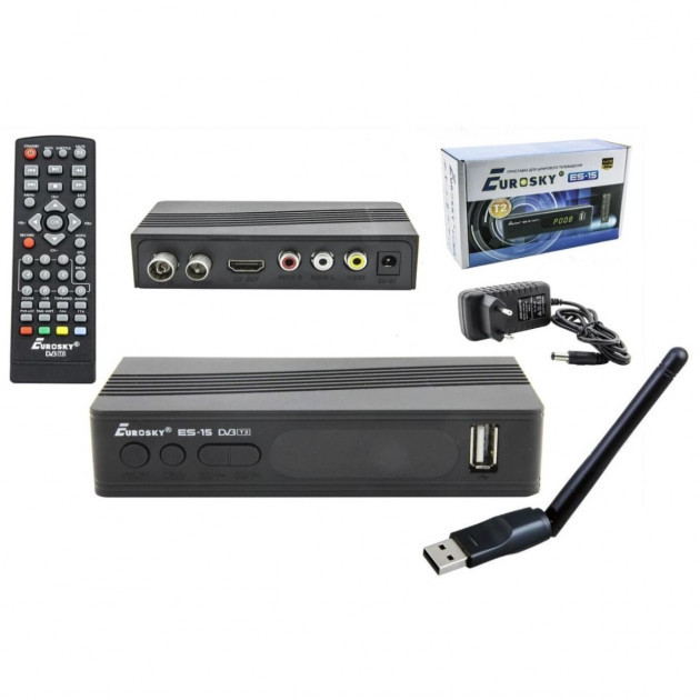 Rozetka Komplekt T2 Eurosky Es 15 Cifrovoj Efirnyj Tyuner Dvb T2 Resiver Wifi Adapter Geotex Gtx7601 5dbi Cena Kupit Komplekt T2 Eurosky Es 15 Cifrovoj Efirnyj Tyuner Dvb T2 Resiver Wifi Adapter Geotex