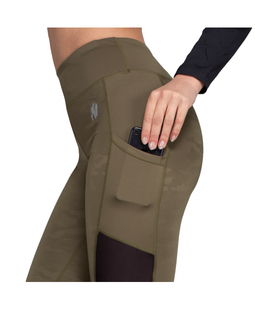 Леггинсы Gorilla Wear Savannah Mesh Tights L Хакки/Зеленые/Комуфляжные (9193140003) - изображение 3