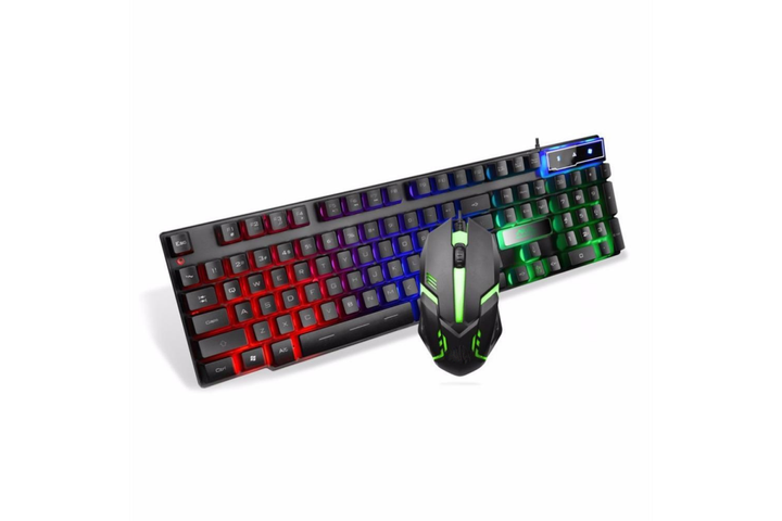 Профессиональная игровая клавиатура c динамичной RGB подсветкой и мышкой UKC HK-6300TZ (6300) - Фото 1 Профессиональная игровая клавиатура c динамичной RGB подсветкой и мышкой UKC HK-6300TZ (6300) - изображение 1