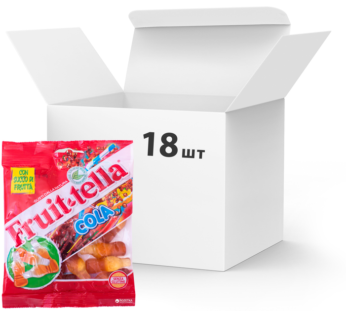 Упаковка мармелада жевательного Fruit-tella Cola 90 г х 18 шт ...