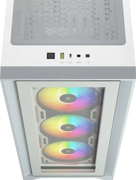Корпус Corsair iCUE 4000X RGB Tempered Glass White (CC-9011205-WW) - изображение 9