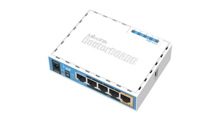 Wi-Fi Роутер MikroTik hAP RB951Ui-2ND (N300, 650MHz/64Mb, 5хFE, 1хUSB, 580mW, PoE in, - зображення 1